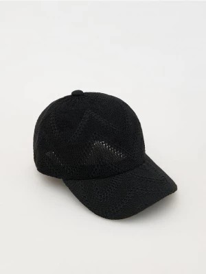 Zdjęcie produktu Reserved - Pleciona czapka z daszkiem - czarny