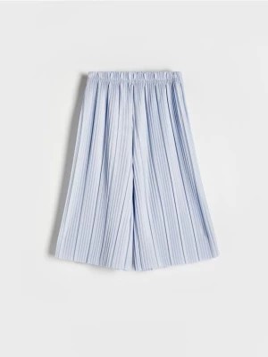 Zdjęcie produktu Reserved - Plisowane spodnie kuloty - jasnoniebieski