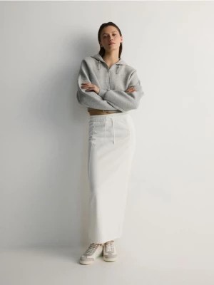 Zdjęcie produktu Reserved - Spódnica maxi z przeszyciami - złamana biel