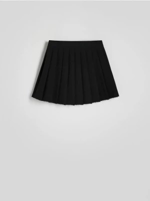 Zdjęcie produktu Reserved - Spódnica mini z zakładkami - czarny