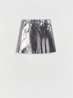 Zdjęcie produktu Reserved - Spódnica z efektem metalicznym - ciemnoszary