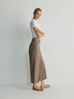 Zdjęcie produktu Reserved - Spodnie culotte z kantem - brązowy