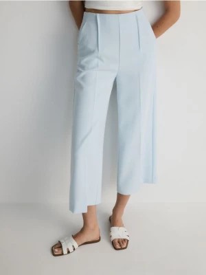 Zdjęcie produktu Reserved - Spodnie culotte z wiskozą - jasnoturkusowy