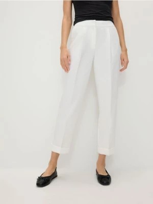 Zdjęcie produktu Reserved - Spodnie z mankietami - biały