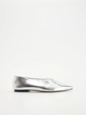 Zdjęcie produktu Reserved - Srebrne baleriny - srebrny