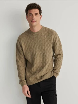 Zdjęcie produktu Reserved - Strukturalny sweter - oliwkowy