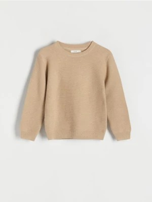 Zdjęcie produktu Reserved - Strukturalny sweter z bawełną - beżowy
