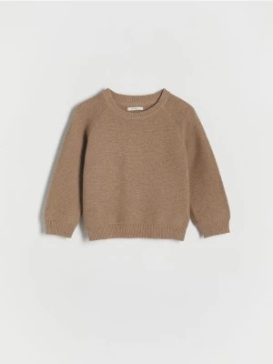 Zdjęcie produktu Reserved - Strukturalny sweter z bawełną - brązowy
