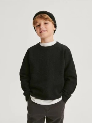 Zdjęcie produktu Reserved - Strukturalny sweter z bawełną - czarny