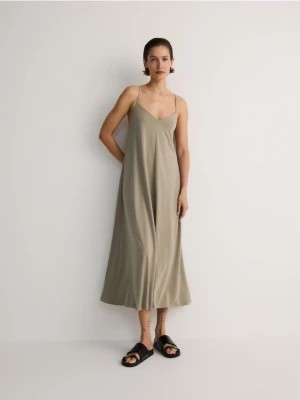 Zdjęcie produktu Reserved - Sukienka maxi z modalu - jasnozielony