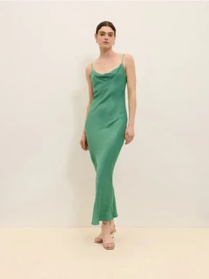 Zdjęcie produktu Reserved - Sukienka maxi z wiskozy - zielony