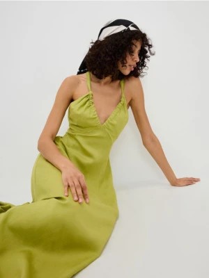 Zdjęcie produktu Reserved - Sukienka maxi z wiskozy - zielony