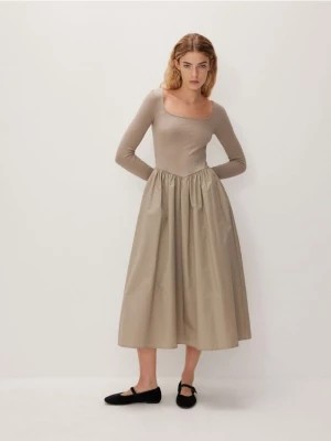Zdjęcie produktu Reserved - Sukienka midi - kremowy