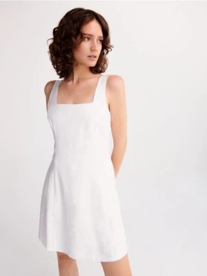 Zdjęcie produktu Reserved - Sukienka mini z wiskozy - złamana biel