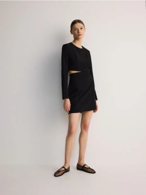 Zdjęcie produktu Reserved - Sukienka mini z wycięciem - czarny