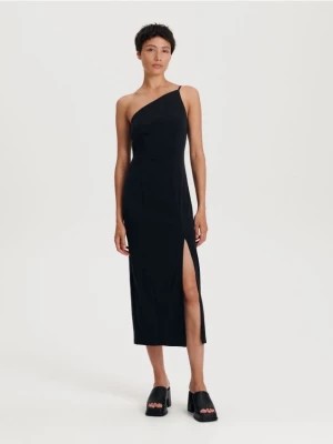 Zdjęcie produktu Reserved - Sukienka na jedno ramię - czarny