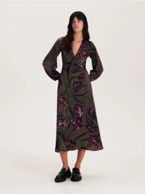 Zdjęcie produktu Reserved - Sukienka w kwiatowy print - wielobarwny