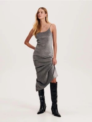 Zdjęcie produktu Reserved - Sukienka z połyskującego materiału - srebrny