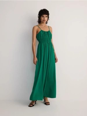 Zdjęcie produktu Reserved - Sukienka z wiskozy - zielony