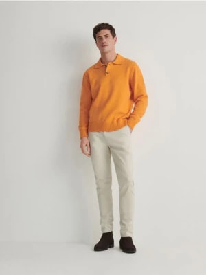Zdjęcie produktu Reserved - Sweter polo - pomarańczowy