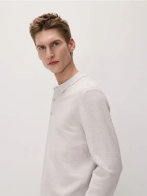 Zdjęcie produktu Reserved - Sweter polo - złamana biel