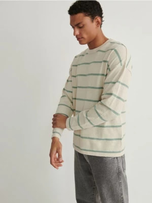 Zdjęcie produktu Reserved - Sweter w paski - jasnozielony