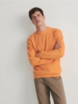 Zdjęcie produktu Reserved - Sweter w prążek - pomarańczowy