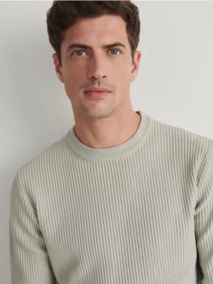 Zdjęcie produktu Reserved - Sweter w prążek - jasnozielony