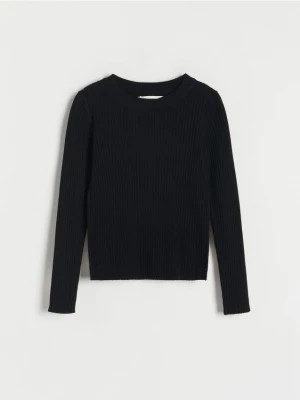 Zdjęcie produktu Reserved - Sweter w prążki - czarny