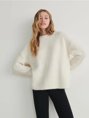 Zdjęcie produktu Reserved - Sweter z domieszką alpaki - złamana biel