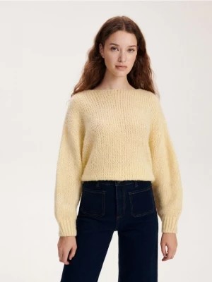 Zdjęcie produktu Reserved - Sweter z domieszką wełny - jasnożółty