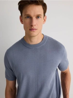Zdjęcie produktu Reserved - Sweter z krótkim rękawem - jasnoniebieski