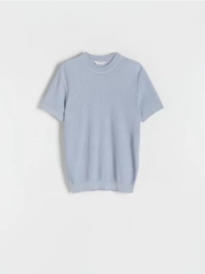 Zdjęcie produktu Reserved - Sweter z krótkim rękawem - jasnoniebieski