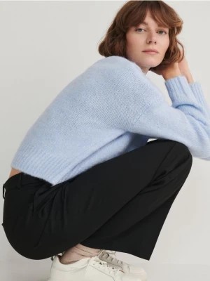Zdjęcie produktu Reserved - Sweter z miękkiej dzianiny - jasnoniebieski