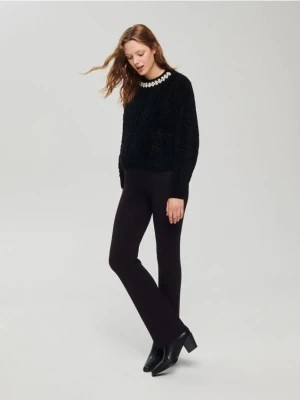 Zdjęcie produktu Reserved - Sweter z ozdobnym detalem - czarny