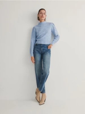Zdjęcie produktu Reserved - Sweter z ozdobnymi detalami - jasnoniebieski