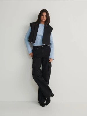 Zdjęcie produktu Reserved - Sweter z rozkloszowanymi rękawami - jasnoniebieski