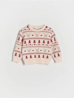 Zdjęcie produktu Reserved - Świąteczny sweter z wiskozą - wielobarwny