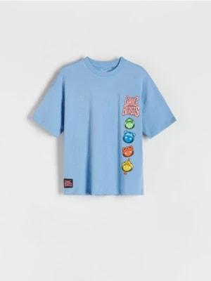 Zdjęcie produktu Reserved - T-shirt oversize Gang Beast - niebieski