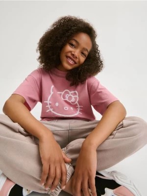 Zdjęcie produktu Reserved - T-shirt oversize Hello Kitty - fioletowy