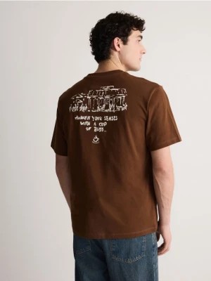 Zdjęcie produktu Reserved - T-shirt relaxed fit - brązowy