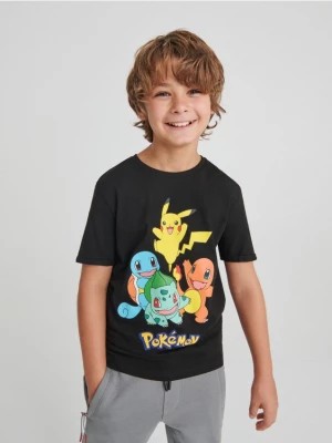 Zdjęcie produktu Reserved - T-shirt z nadrukiem Pokémon - czarny
