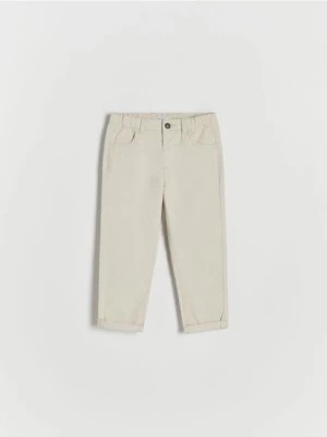 Zdjęcie produktu Reserved - Tkaninowe spodnie chino - beżowy