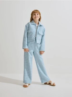 Zdjęcie produktu Reserved - Tweedowe spodnie - jasnoniebieski
