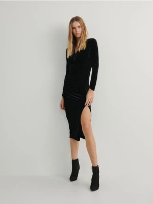 Zdjęcie produktu Reserved - Zamszowa sukienka - czarny