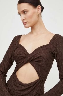 Zdjęcie produktu Résumé bluzka damska kolor brązowy gładka Resume