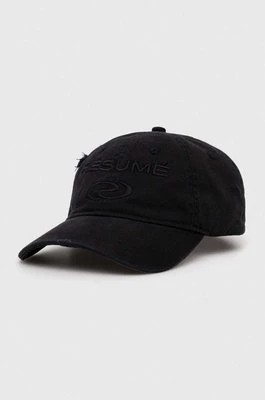 Zdjęcie produktu Résumé czapka z daszkiem bawełniana kolor czarny z aplikacją Resume