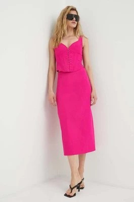 Zdjęcie produktu Résumé spódnica kolor różowy midi ołówkowa Resume