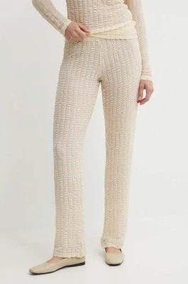 Zdjęcie produktu Résumé spodnie AnaRS Pant damskie kolor beżowy proste high waist 20571124 Resume