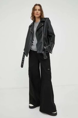 Zdjęcie produktu Résumé spodnie damskie kolor czarny fason cargo high waist Resume